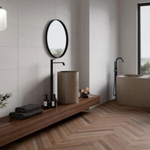 ESSENTIA MOSAIC WHITE 30x90